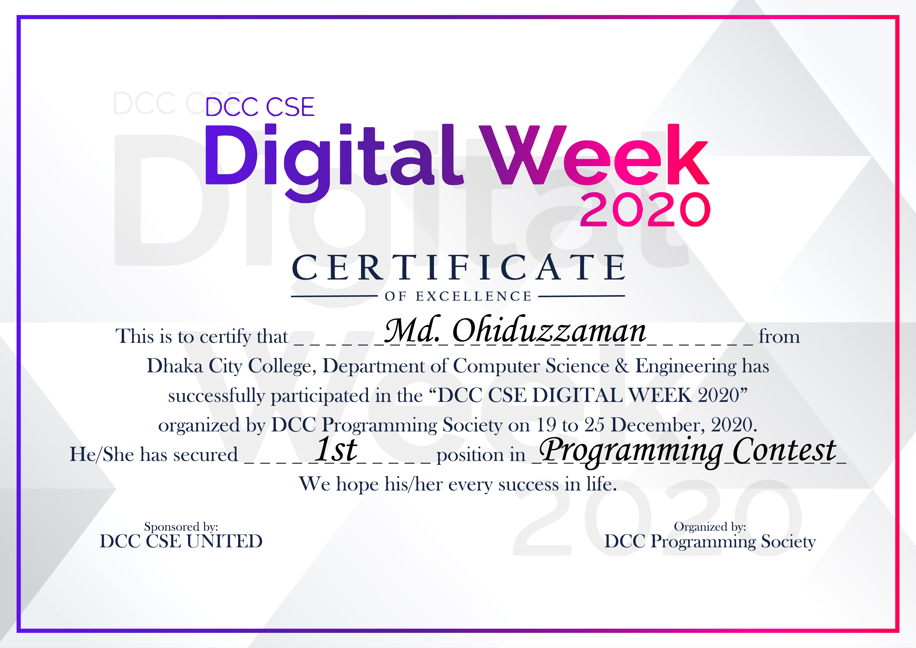 certificate image